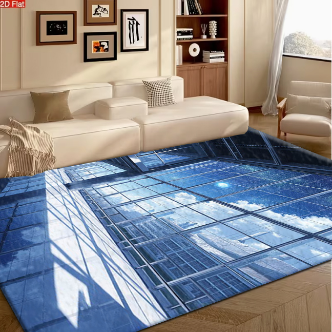 Office Tech For Home - High-Tech Building View Tapijt Vloerbedekking Unieke
