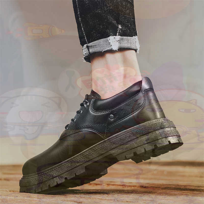 Office Tech Gifts - Donker natuurlijk leer Mode-sneakers Tennis Herensneakers