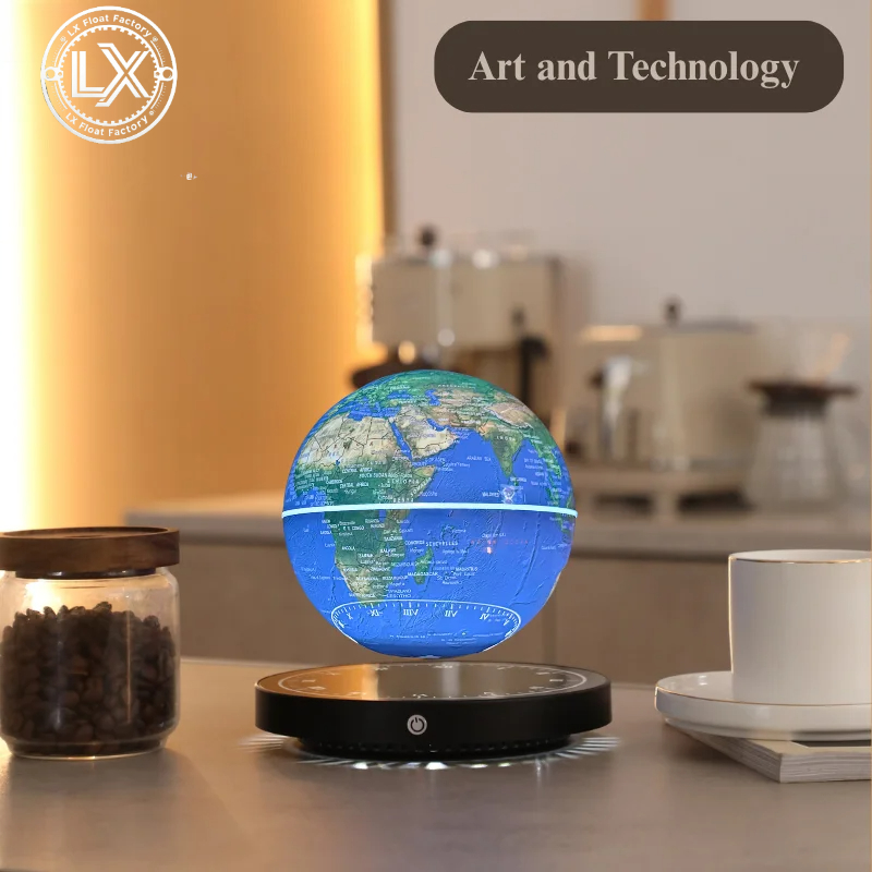 Office Tech Gifts - Magnetisch zwevende globe met LED-verlichting, wereldkaart