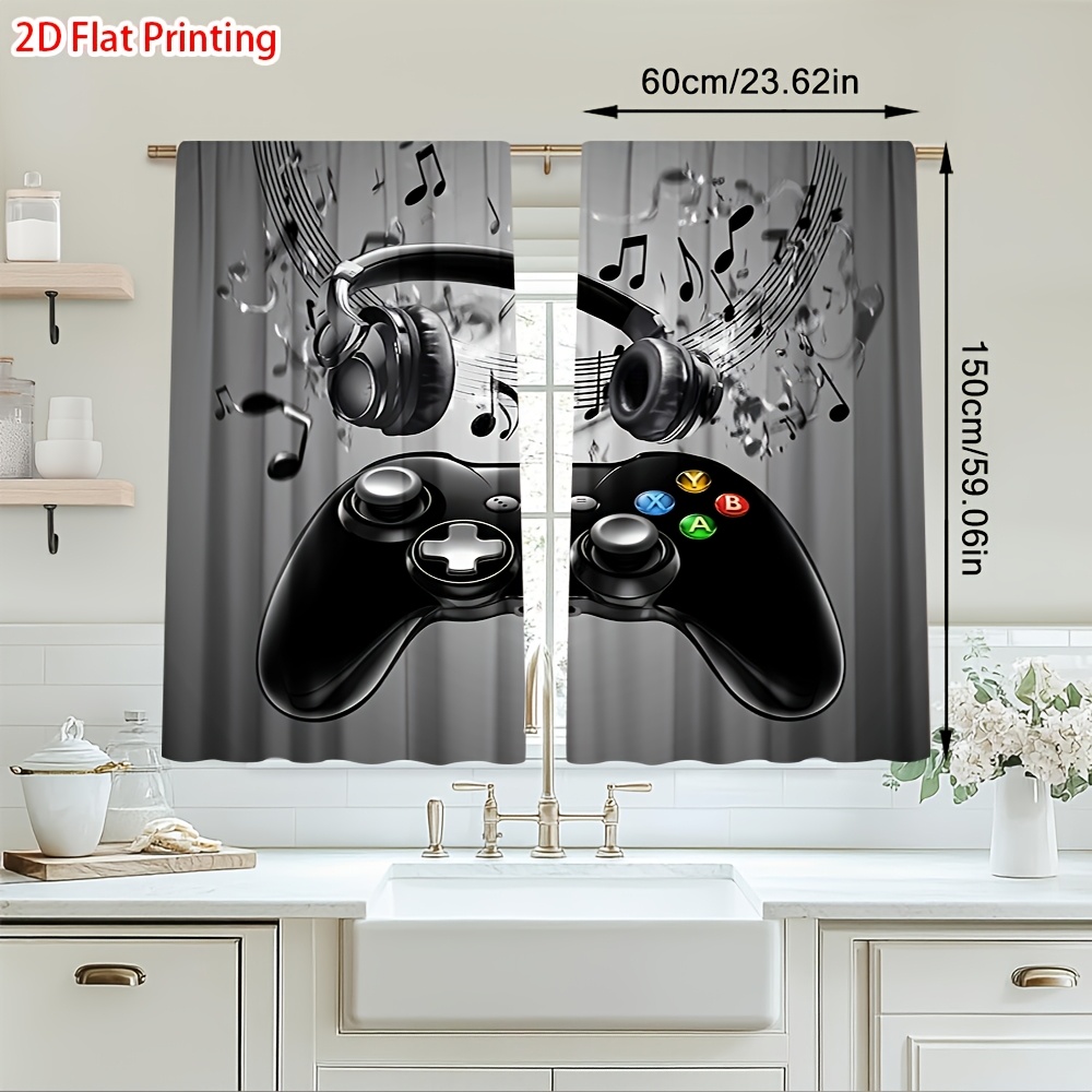 Office Tech For Home - 2 stuks Game Controller Gordijnen Hoofdtelefoon
