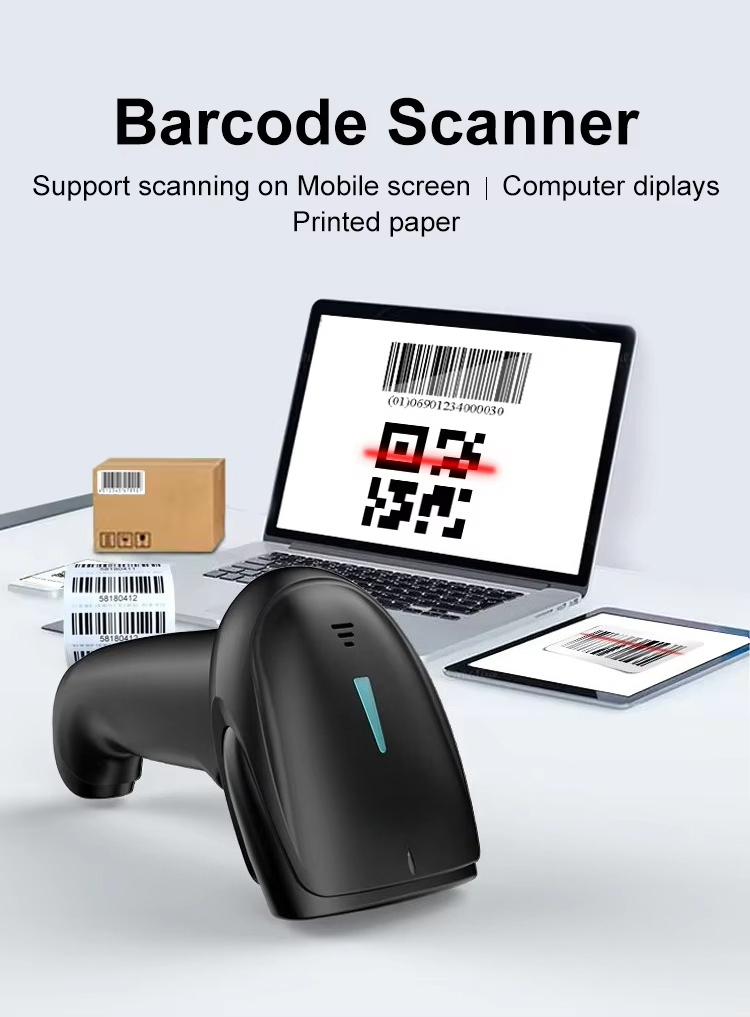 USB Draadloos voor 2.4G Barcod - Barcode Scanner 2D recensie en prijs
