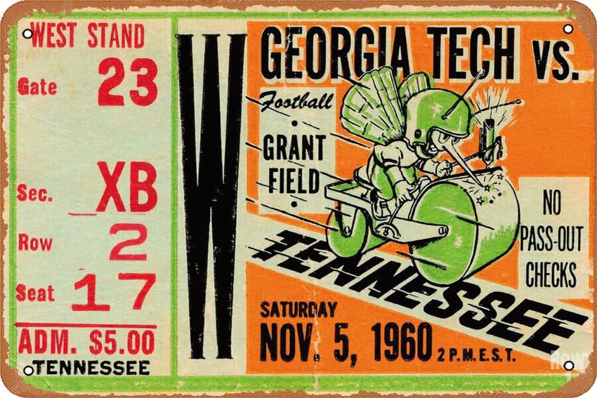 1960 GEORGIA TECH VS. TENNESSE - Office Tech For Home recensie en prijs