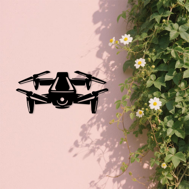 2D platte drone silhouet metal - Office Tech Gifts recensie en prijs