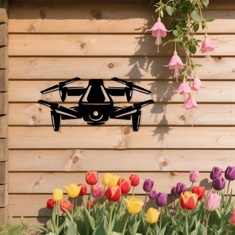 2D platte drone silhouet metal - Office Tech Gifts recensie en prijs
