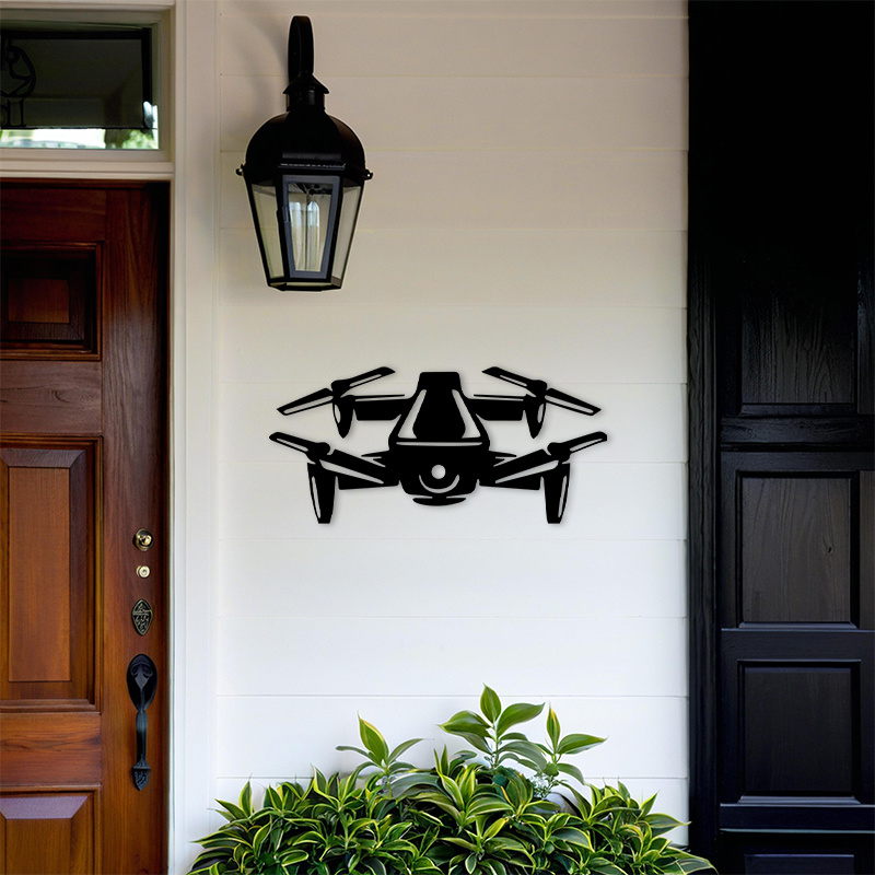 2D platte drone silhouet metal - Office Tech Gifts recensie en prijs