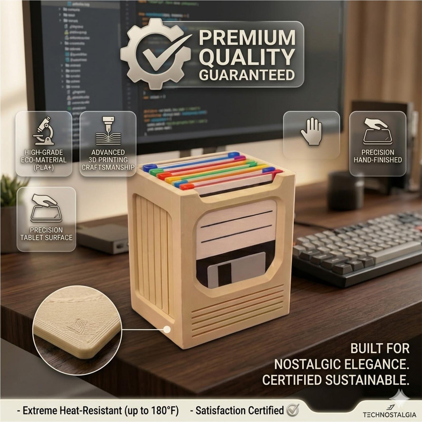 Retro Tech Coaster Holder Set  - Office Tech For Home recensie en prijs