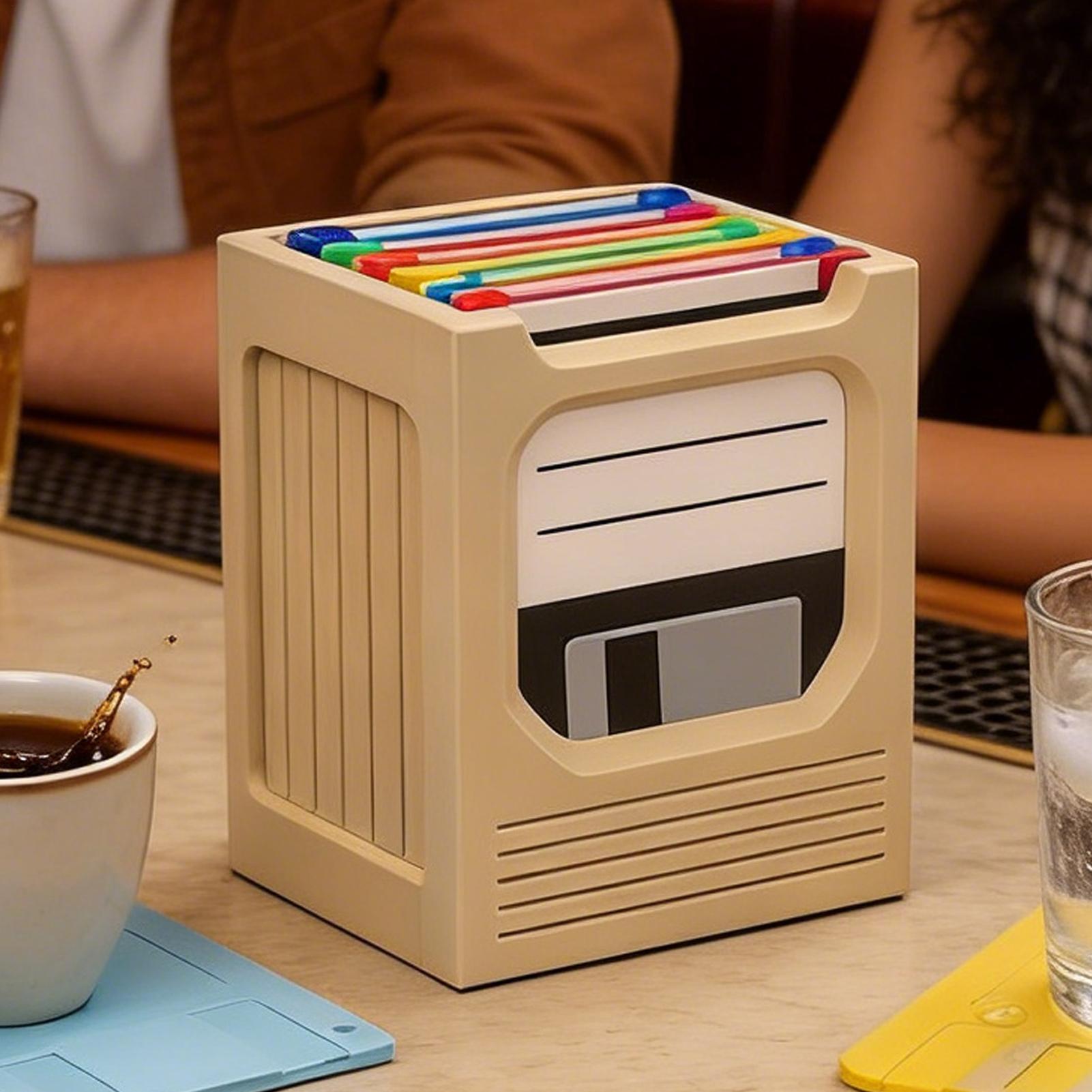 Retro Tech Coaster Holder Set  - Office Tech For Home recensie en prijs